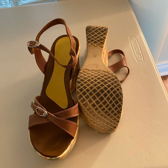 Brown wedge sandal, size 5 - Picture 5 of 5